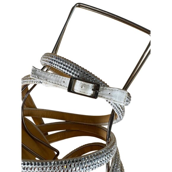 Mach & Mach Sydney 140MM Platform Sandals White Size 39.5 NIB - Picture 10 of 16